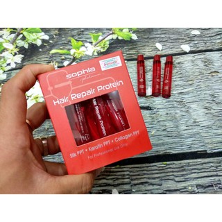 Huyết thanh Protein Sophia phục hồi độ mềm bóng cho tóc hộp 10 cái x 10ml