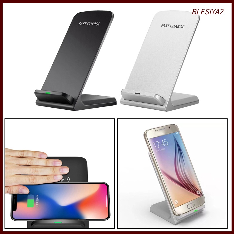 [BLESIYA2] 10W Wireless Fast Charger Charging Stand for   XS Max/XR/X/8/11 Black