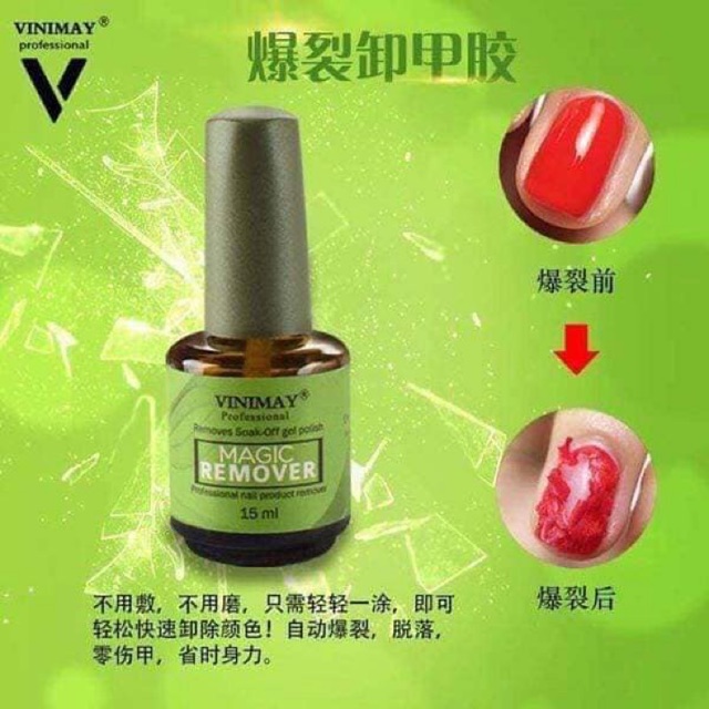 Nước Tháo Sơn Gel Vinimay. Nước tẩy sơn gel, Dung Dịch Tháo Sơn Gel Cực Nhanh, Cực Tiện Lợi