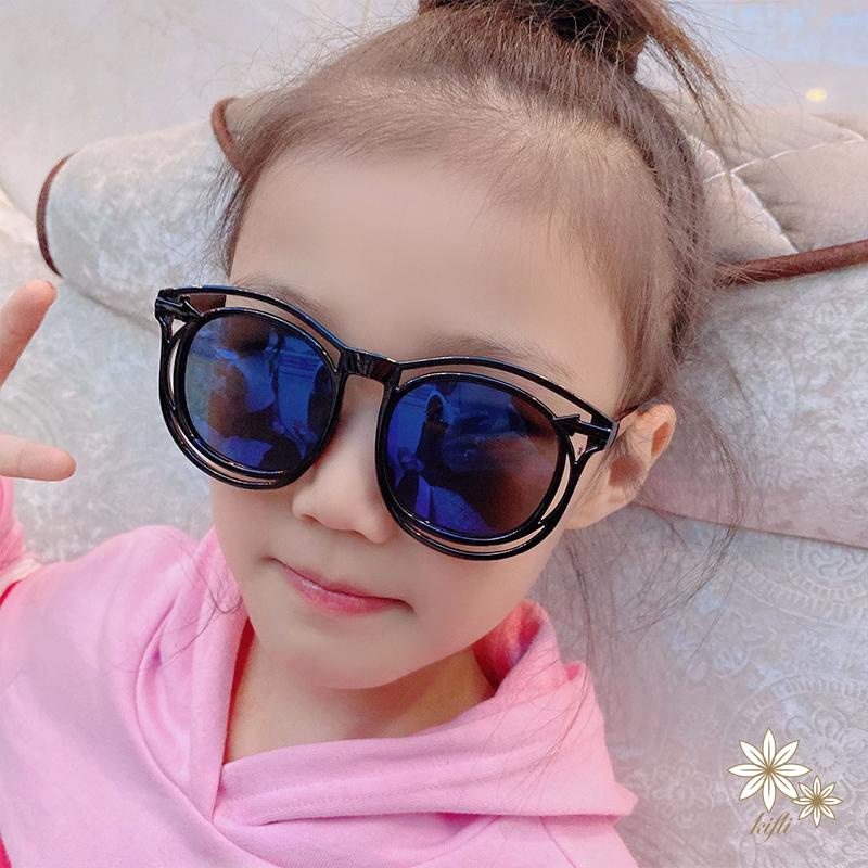 Mắt Kính Gọng Tròn Màu Đen Thời Trang Chất Lượng Cao Cho Bé