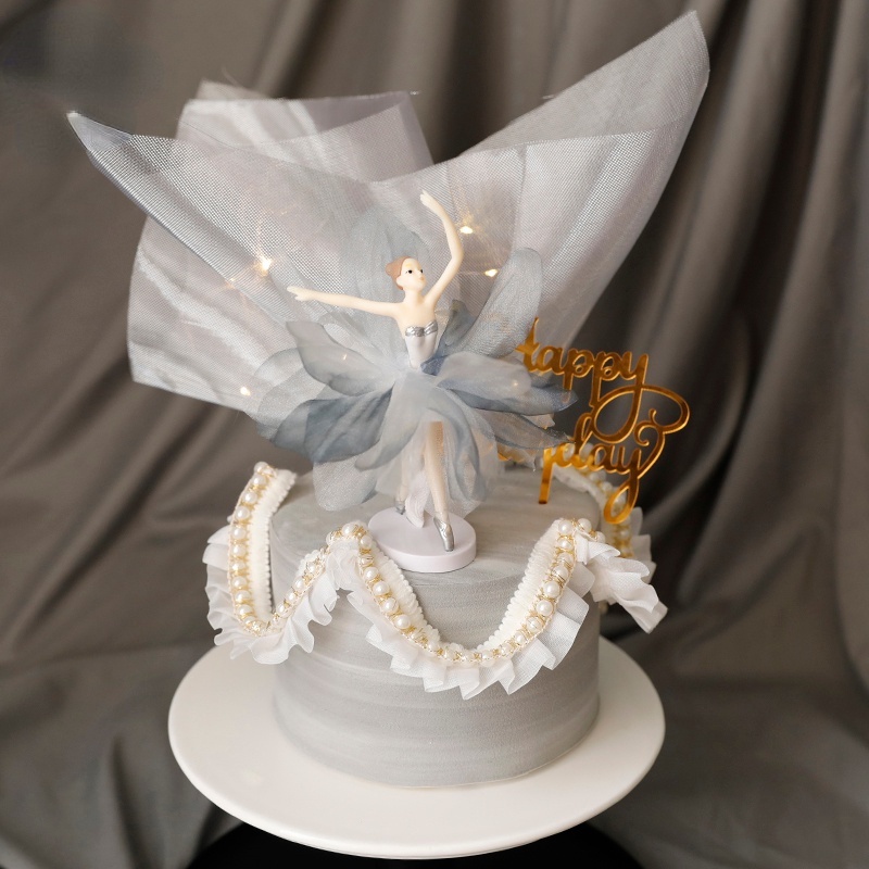 Topper Cắm Trang Trí Bánh Kem Hình Cô Dâu Chú Rể Xinh Xắn