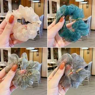 Cột tóc Scrunchies voan kiểu Hàn Quốc siêu xinh
