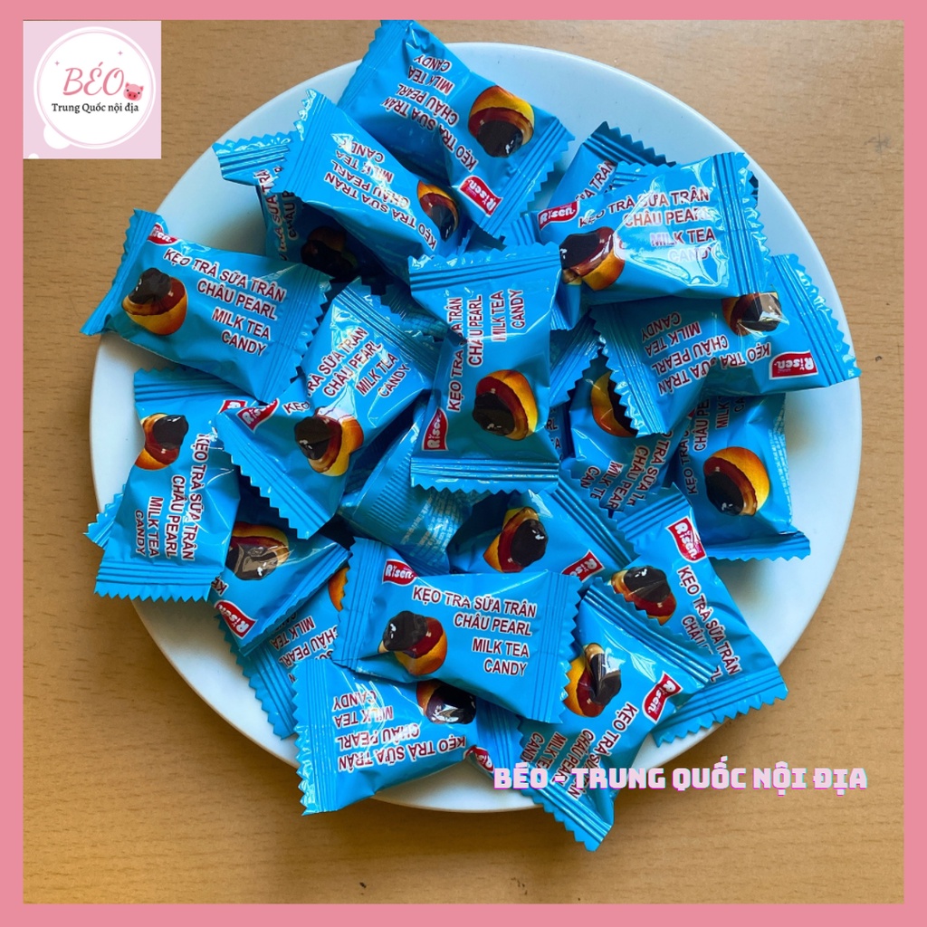 Túi kẹo trà sữa trân châu đường đen Risen
