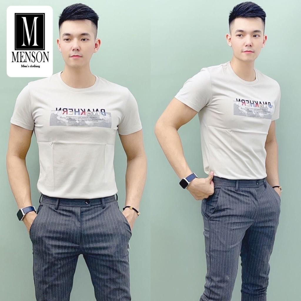 [Hàng Loại A] Áo thun nam,Áo phông nam cổ tròn ngắn tay in chữ vải cotton co giãn 4 chiều cao cấp chất mát mùa hè MR1405 | BigBuy360 - bigbuy360.vn