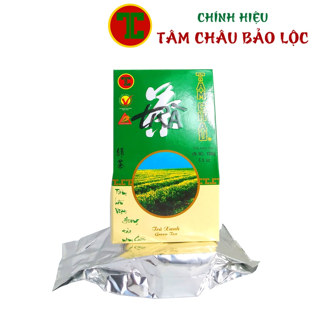 Trà Xanh Việt Nam 100G - Chính Hiệu TÂM CHÂU BẢO LỘC