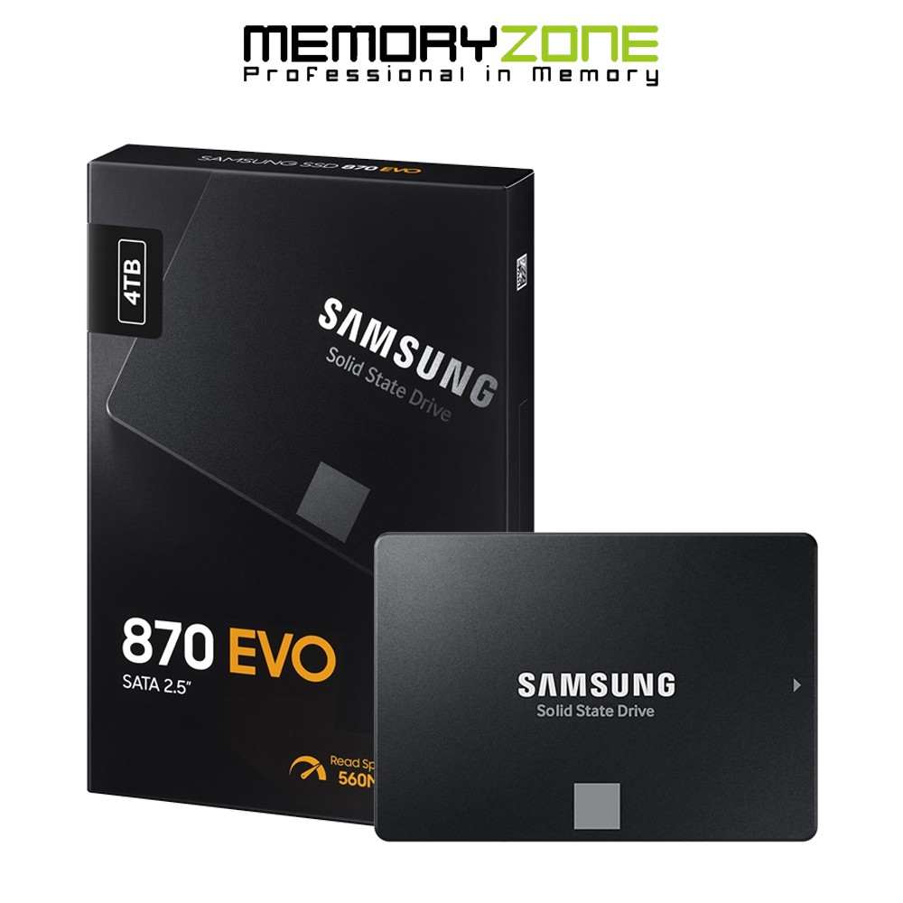 [Mã 255ELSALE giảm 7% đơn 300K] Ổ Cứng SSD Samsung 870 Evo 4TB 2.5-Inch SATA III MZ-77E4T0BW