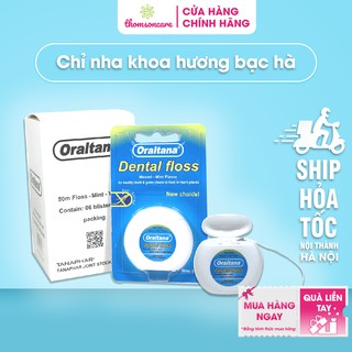 Chỉ nha khoa Oraltana - Hương bạc hà thơm mát - chỉ cuộn kẽ răng, vệ sinh răng miệng