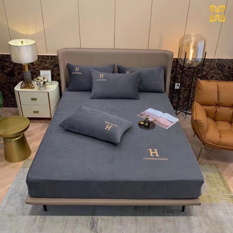 Ga gối nỉ nhung – Ga nỉ nhung thương hiệu, cao cấp mẫu mới 2022