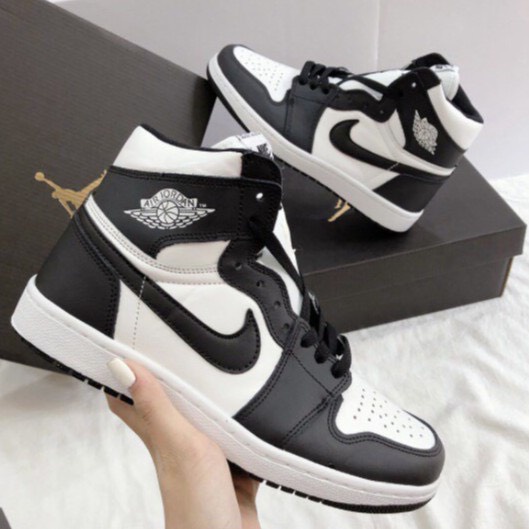 Giày jordan 1 high panda, các màu cao cổ đen trắng , xanh trắng ,nâu đen dành cho nam nữ | BigBuy360 - bigbuy360.vn