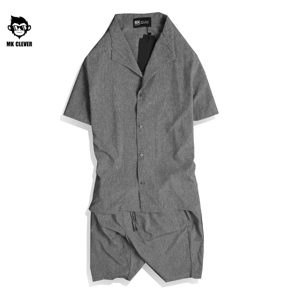 [BST MỚI HÈ 2021] Bộ quần áo nam cổ nhạn MK CLEVER mùa hè chất lụa mát co giãn, đứng form - SCN056 | WebRaoVat - webraovat.net.vn