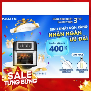 Nồi chiên không dầu kiêm lò nướng Kalite Q10- 10lít - có quà tặng