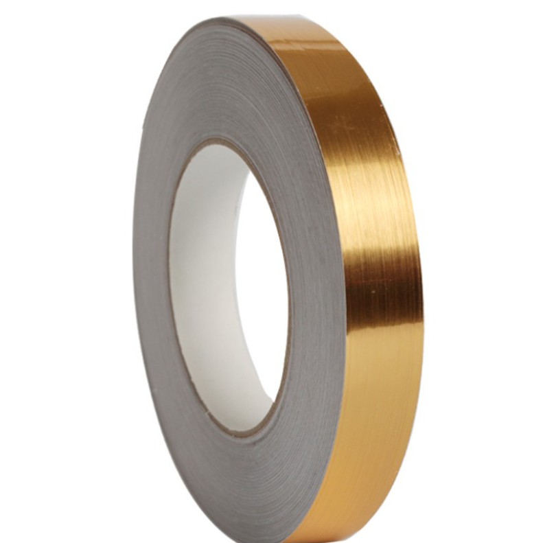 Cuộn chỉ dán viền trang trí MÀU VÀNG ĐỒNG dài 50m