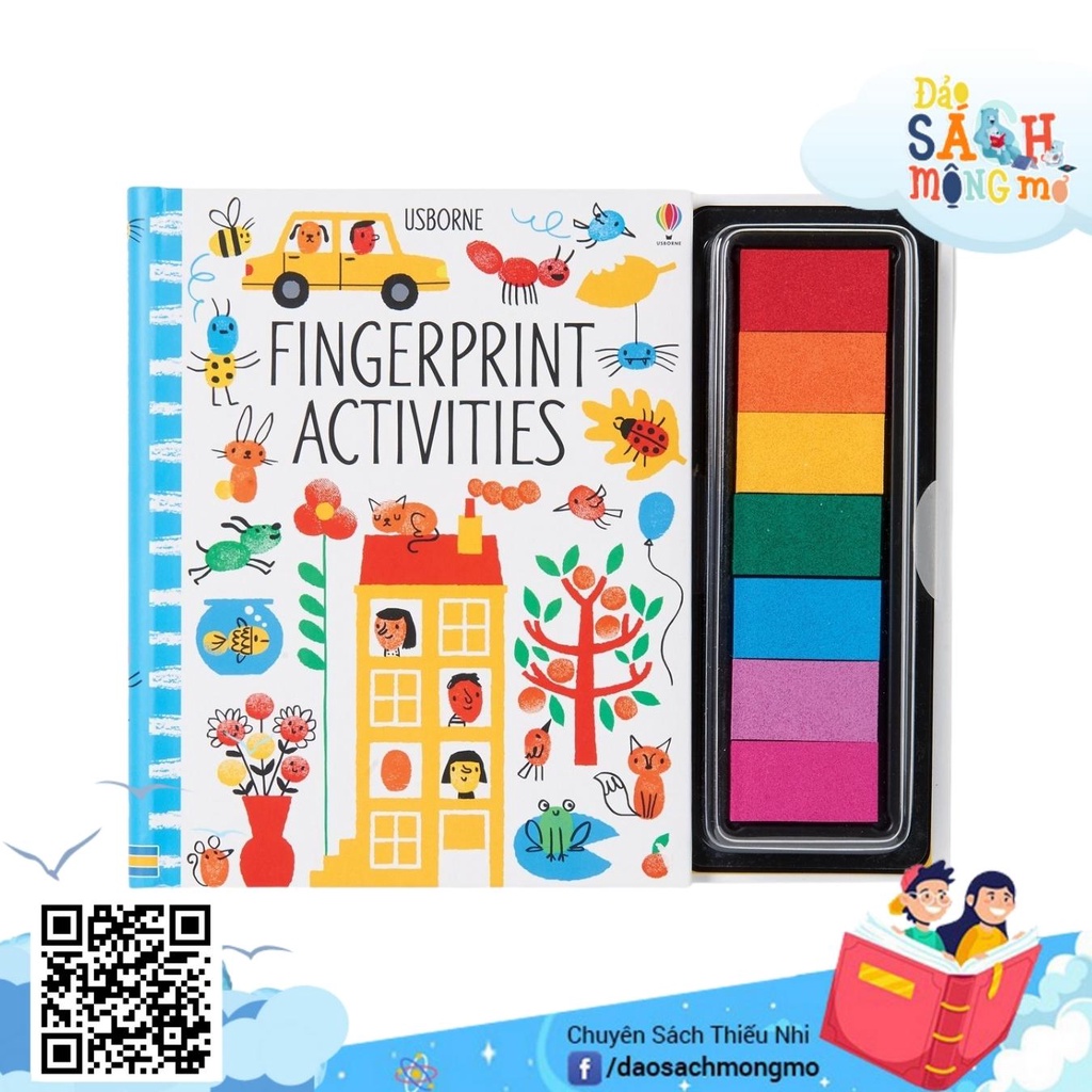 Vẽ Bằng Dấu Vân Tay Sáng Tạo - Fingerprint Activities Usborne