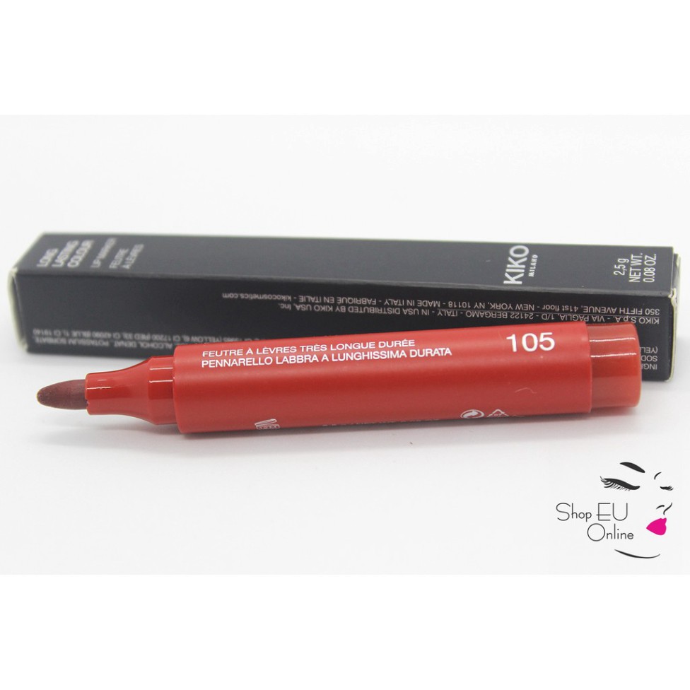 htn Bút giả xăm môi Kiko - Long Lasting Colour Lip Marker- lì 10 giờ