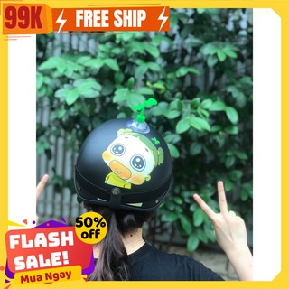(FREE SHIP) mũ bảo hiểm 1/2 QUỲNH AKA + CHONG CHÓNG + KÍNH PHI CÔNG