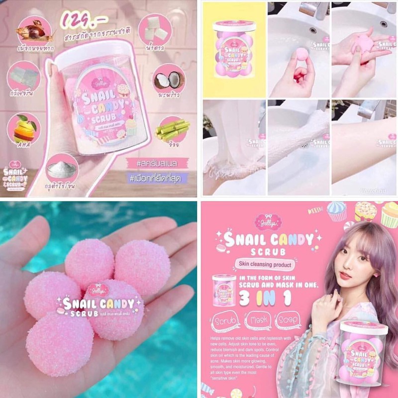 KẸO TẮM TRẮNG SNAIL CANDY SCRUB
