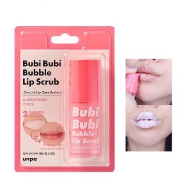 Tẩy Tế Bào Chết Môi Sủi Bọt BubiBubi Bubble Lip Scrub