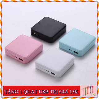 [FREESHIP 50K] Pin Sạc Dự Phòng 10000mAh - Sạc Dự Phòng Tặng Quạt USB Mini