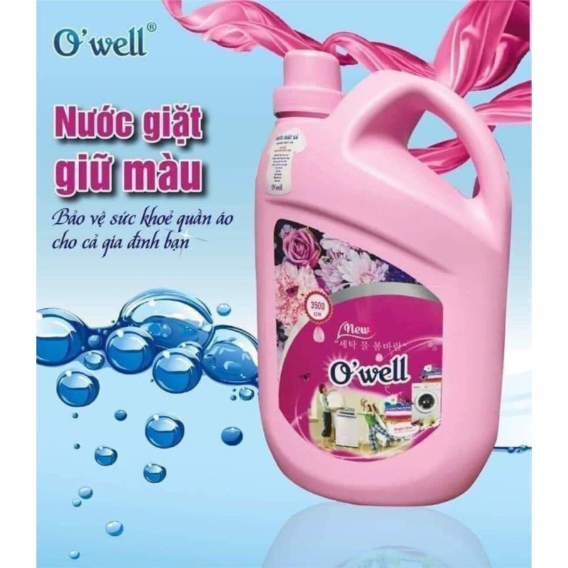 Combo Owell Tiết Kiệm: 1 Nước Giặt Xả Owell Hương Gió Xuân 3.5L + 1 Nước Lau Sàn Hương Quế 2.7L