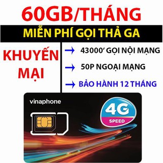 SIM 4G Vinaphone VD89 Miễn Phí DATA và Nghe Gọi 1 Năm ( Chu kỳ 10T ) Không Cần Nạp Tiền