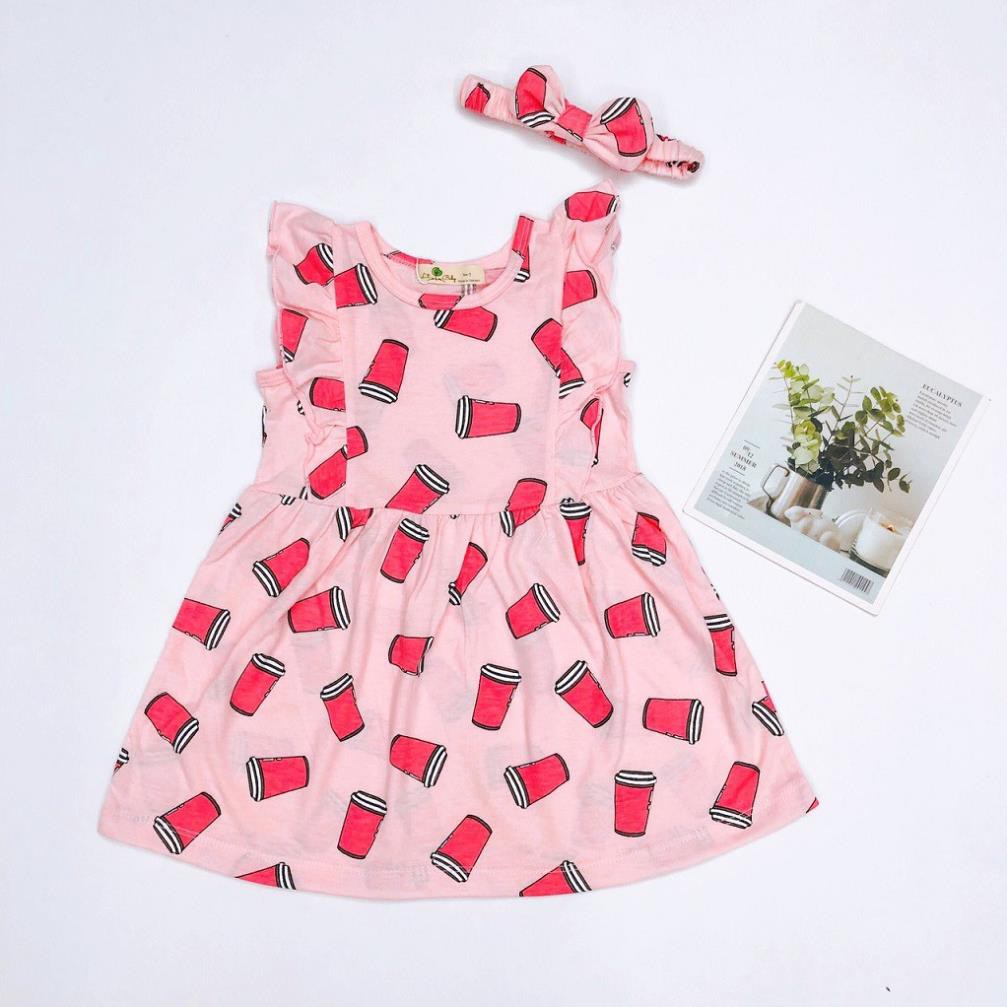 Váy bé gái chất cotton, đầm bé gái size 1-5 tuổi, đầm trẻ em SUNKIDS1 có nhiều màu