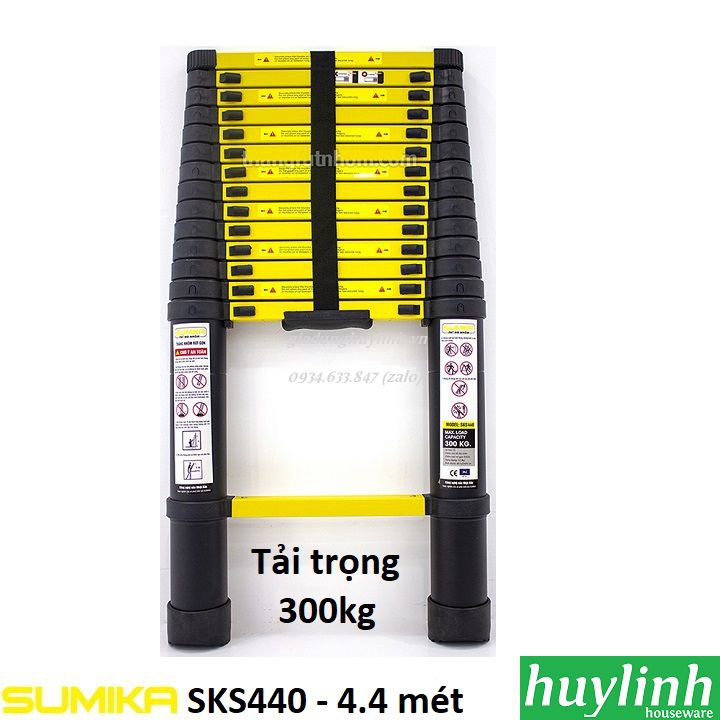 Thang nhôm rút đơn Sumika SKS440 - 4.4 mét - Tải trọng 300kg