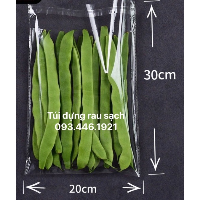 Túi đựng rau sạch trơn không in