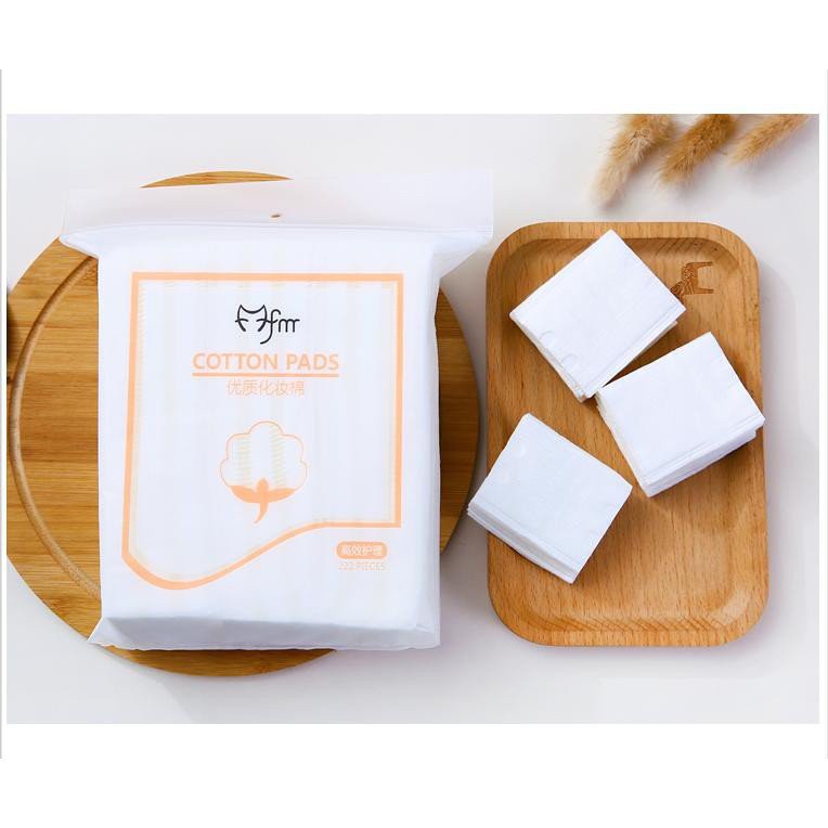 Bông Tẩy Trang 3 Lớp FM Cotton Pads Túi 222 miếng - Bông Trang Điểm Tẩy Trang Làm Sạch Da - Hàng Nội Địa Trung