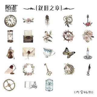 45 Sticker thời gian cổ điển