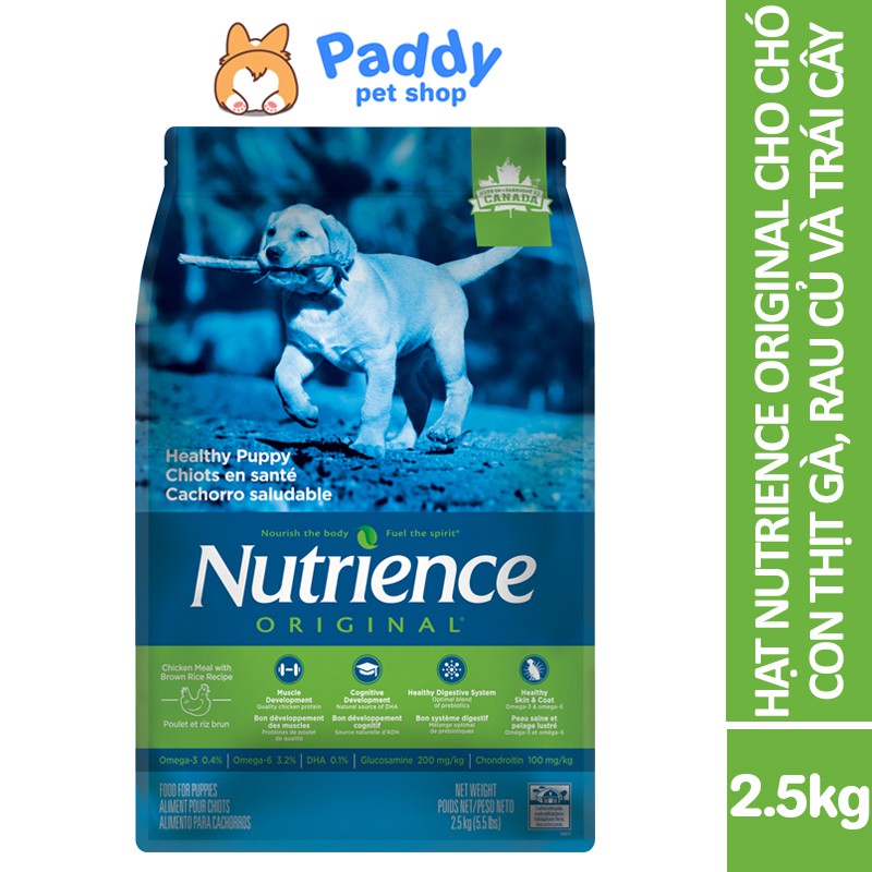 Hạt Nutrience Original Puppy Cho Chó Con - Gà &amp; Rau Củ Quả