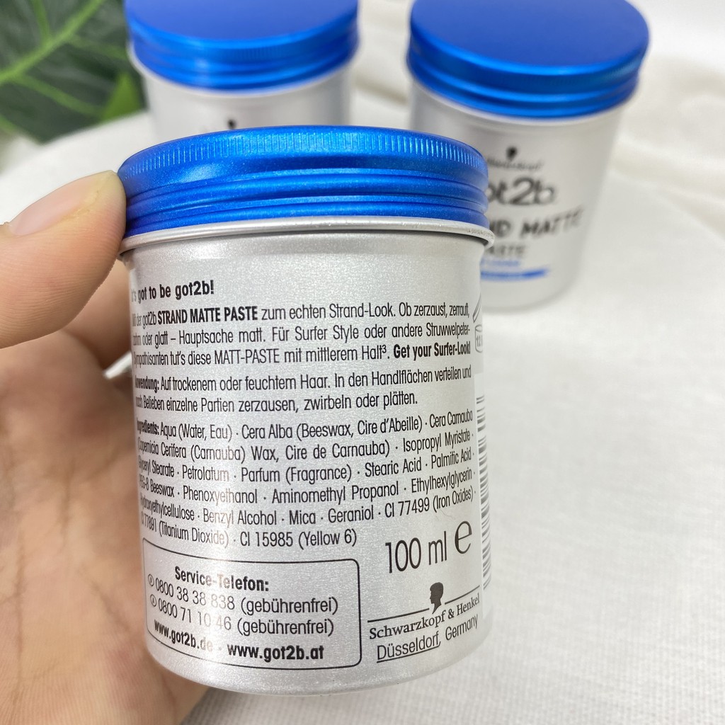 Sáp vuốt tóc Got 2b 100ml không cứng không bết và giữ được kiểu tóc lâu