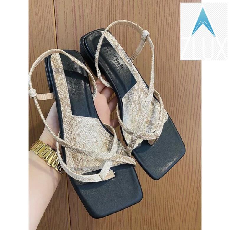 ️🎽 Sandal nữ GÓT XINH SD12 quai mảnh đế cao 2cm ️🎽