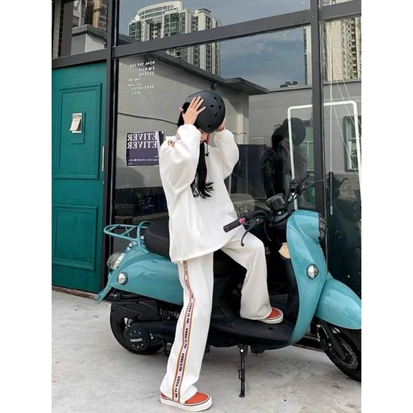 Bộ thể thao nỉ  sọc chữ  KEEP,AN MINH chất nỉ bông dầy, chốt điều chỉnh, túi bổ cơi from 65kg, nam nữ mặc được