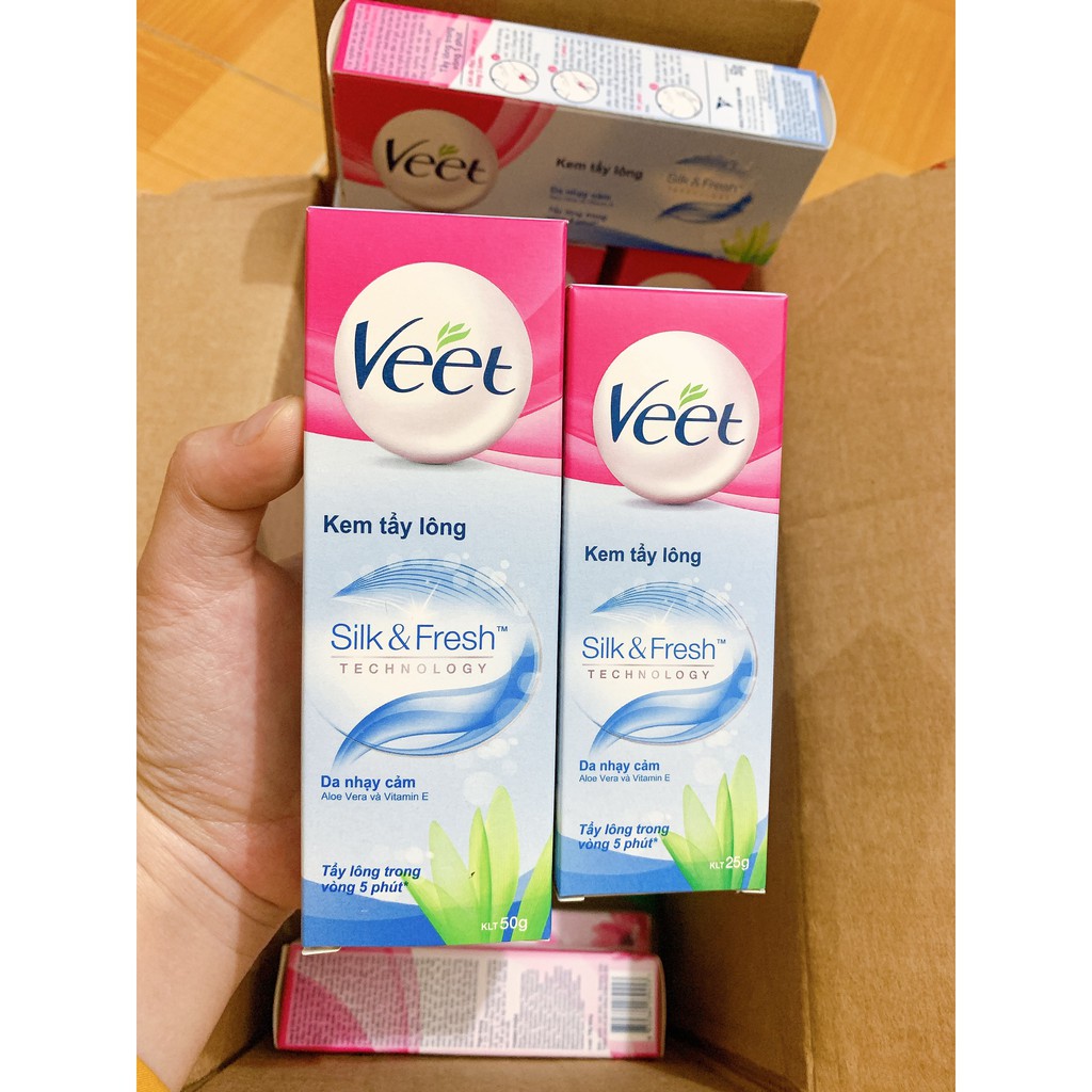 KEM TẨY LÔNG VEET DÀNH CHO DA NHẠY CẢM 25G & 50G( hàng chính hãng phân phối bời cty DKSH Việt Nam)