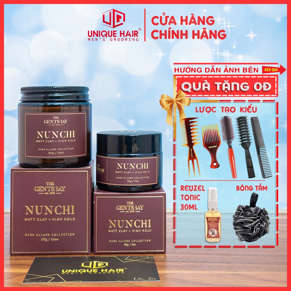 [CHÍNH HÃNG STORE HÀ NỘI] Sáp tạo kiểu The Gents Bay NUNCHI Matte Clay * High hold