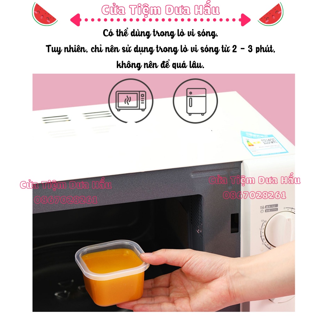 Hộp Trữ Đông Ăn Dặm Nhật Bản, Hộp Trữ Nhựa 50ml, 100ml, 150ml, 300ml- Baby Galaxy Official