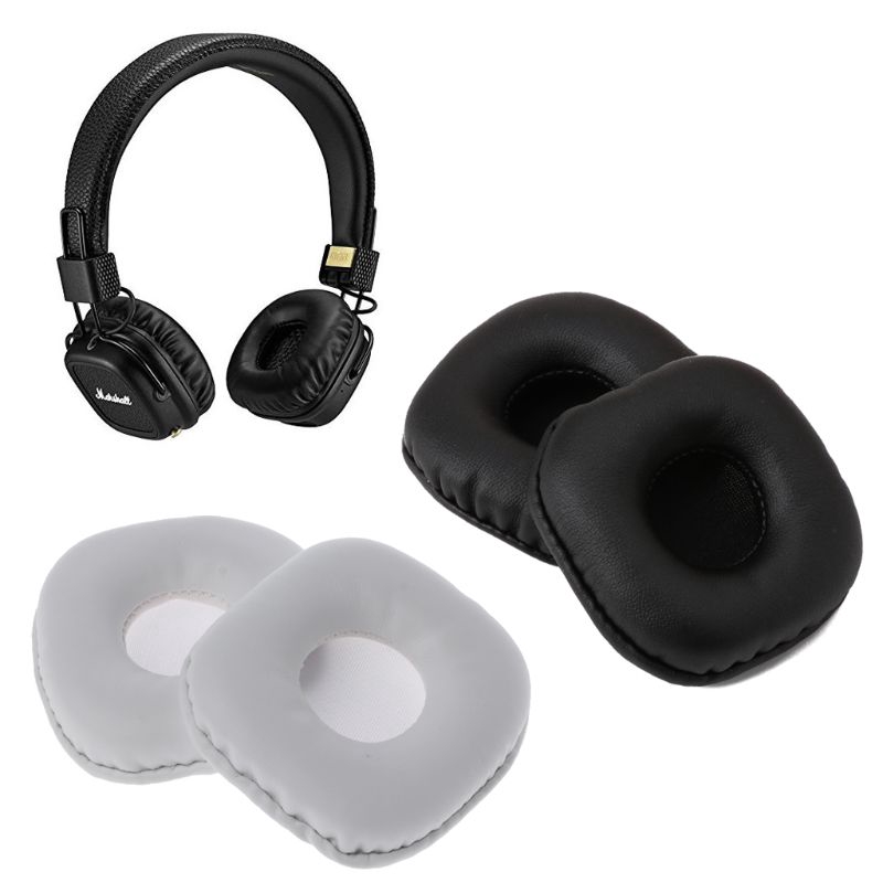 Cặp đệm bọc tai nghe thay thế chất liệu da cao cấp dành cho marshall major I II