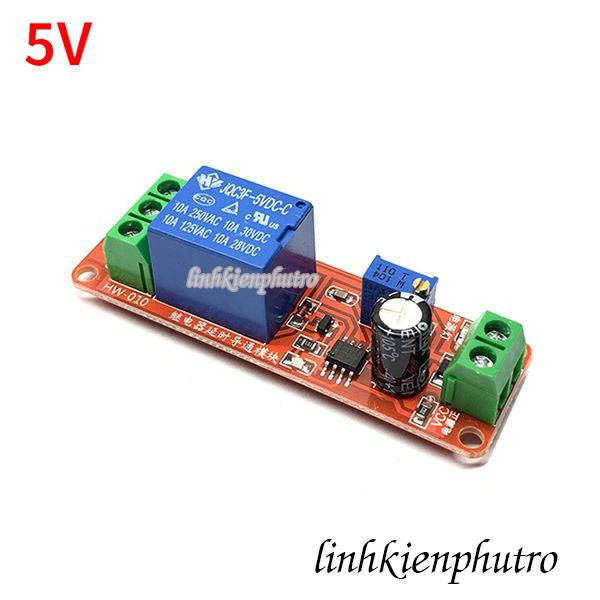 Mạch Tạo Thời Gian Trễ Đóng Relay 5V