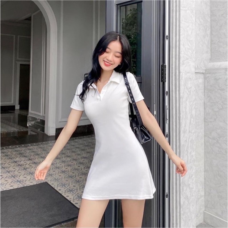 VÁY POLO DÁNG XOÈ CHẤT THUN DÀY DẶN(HÀNG XẤU LỔI BAO ĐỔI TRẢ MIỄN PHI)