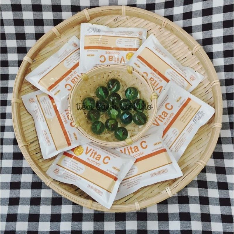 Kẹo vitamin C hương cam