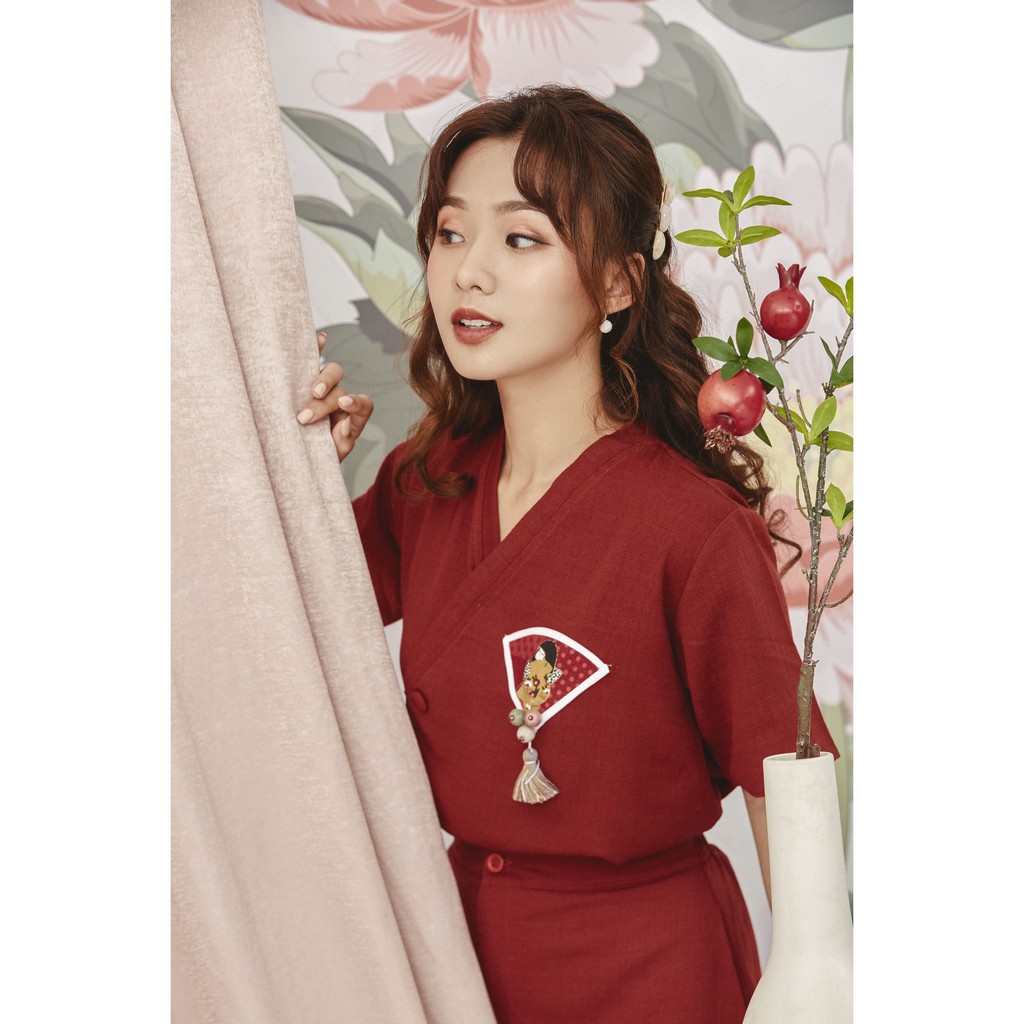 Áo hanbok quạt hangkao closet AHBQ freesize | BigBuy360 - bigbuy360.vn