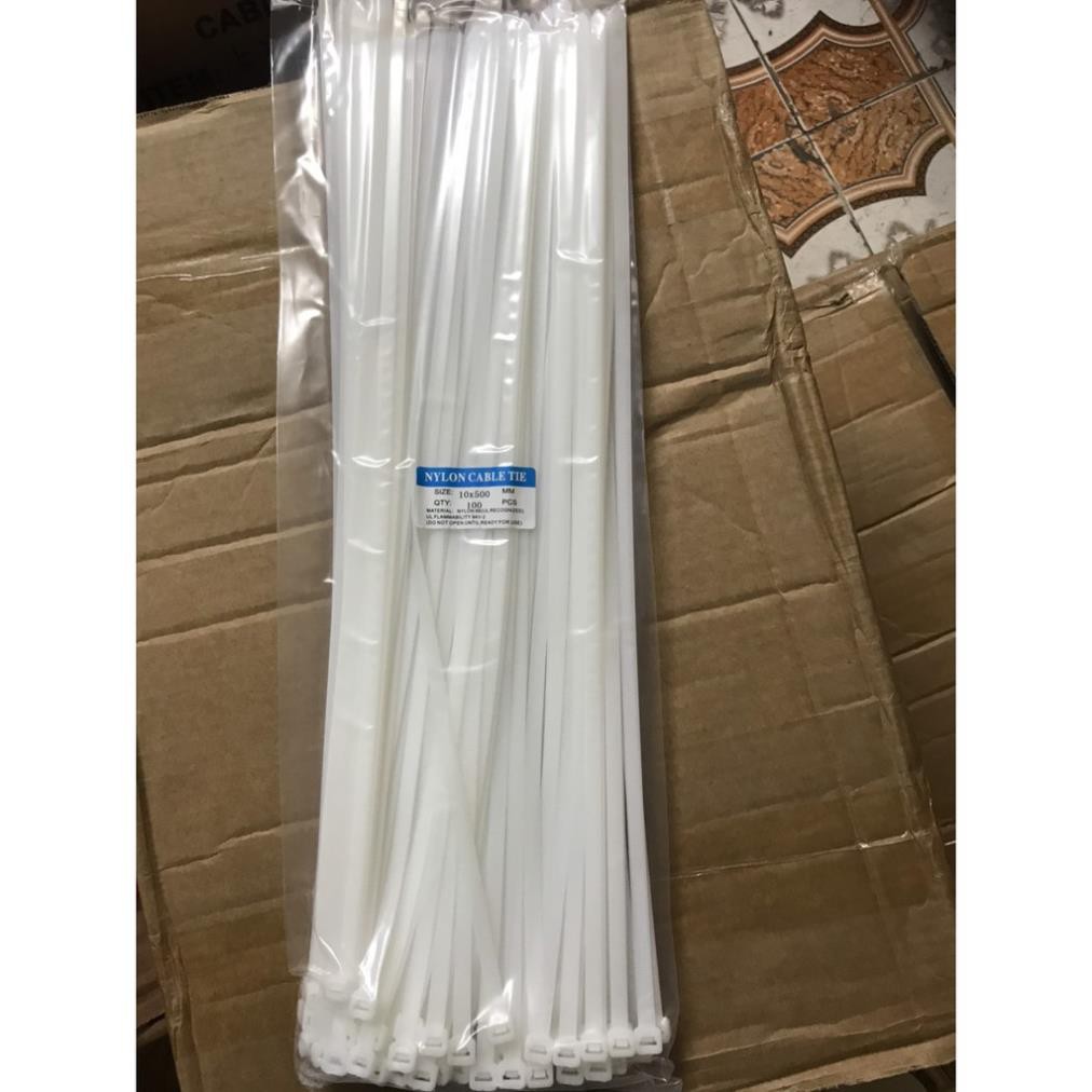 Dây rút (dây thít, lạt nhựa) các cỡ từ 10 tới 50cm màu đen và trắng