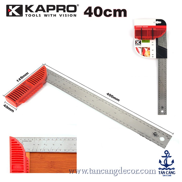 Thước Đo Vuông Cao Cấp Kapro 30 cm / 40 cm