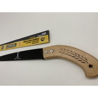 Cưa cầm tay cán gỗ 29cm, lưỡi thép đen, sắc cạnh