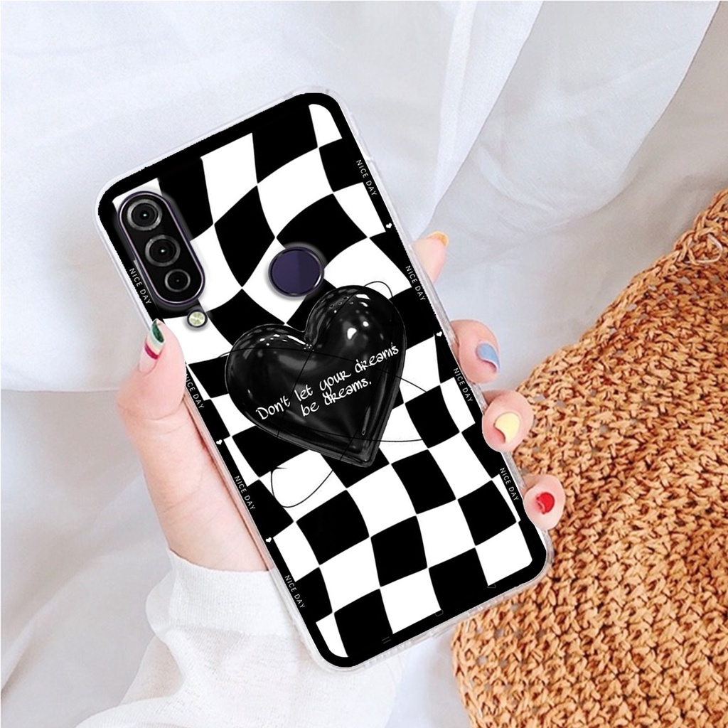 Ốp Lưng VSMART JOY 1 - JOY 1 PLUS - JOY 2 PLUS - JOY 3 ,  In Hình &quot;Black Haeart&quot; Phong Cách Đẹp.