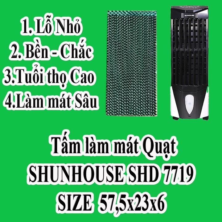 Tấm làm mát quạt điều hòa sunhouse 7719