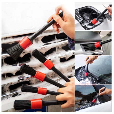 Chổi Cọ Vệ Sinh Xe Ô Tô Xe Máy Đa Năng - Cọ Rửa Khoang Máy, Mâm Xe, Nội Thất