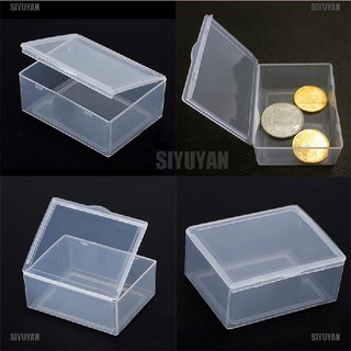 Set 5 Hộp Nhựa Trong Suốt Hình Chữ Nhật Đựng Đồ Đa Năng
