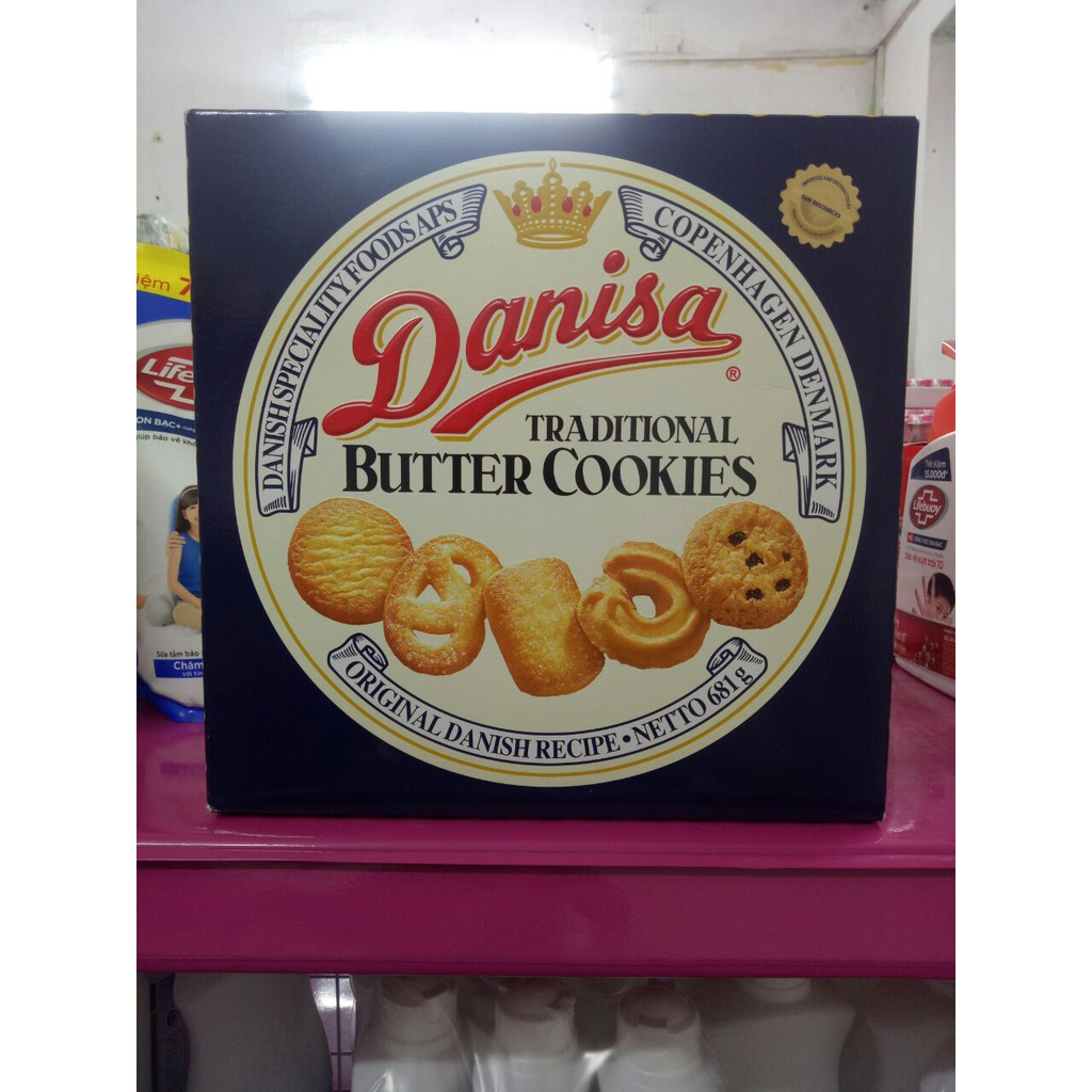 Bánh Danisa hộp thiếc 454g/681g (Hàng nguyên túi xách, date luôn mới)