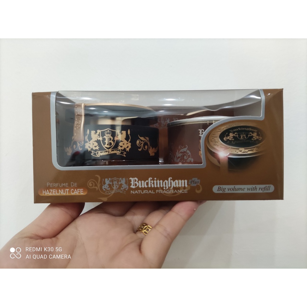 Nước Hoa Ô tô Hàn Quốc Buckingham Hương Cafe thơm dịu, thiết kế sang trọng đặt trên mặt taplo ô tô hoặc bàn làm việc